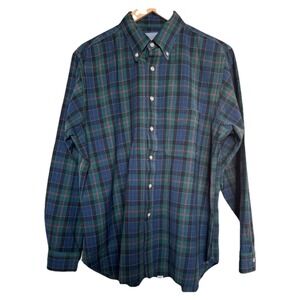 Sir Pendleton 100% Virgin Wool Plaid Shirt Long Sleeve Men's Size XL Made in USA